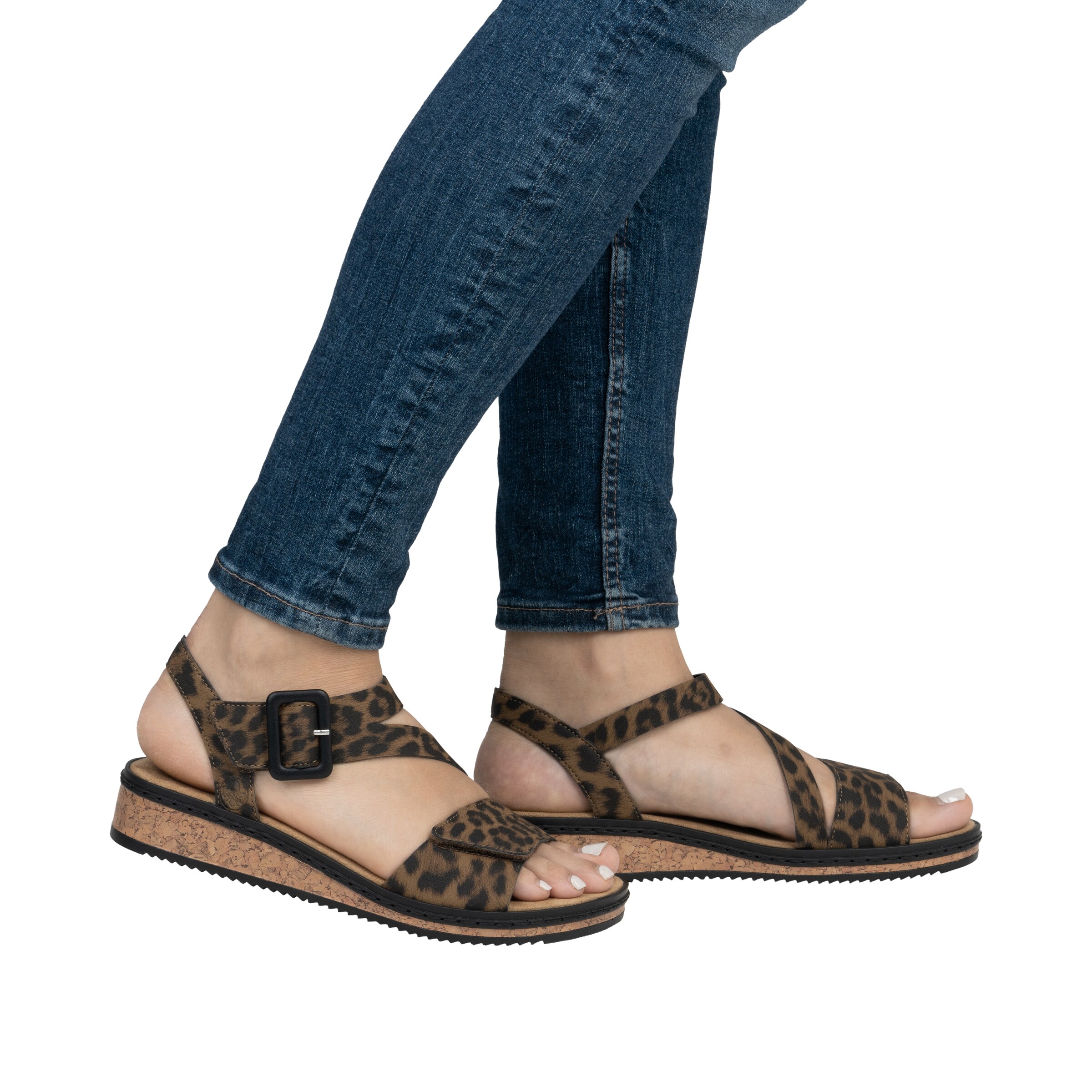 Rieker Sandals in Brown: front