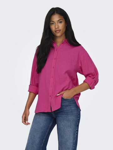 Chemisier ONLY en violet : devant