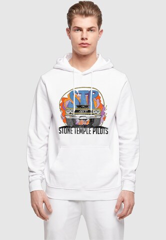 Merchcode Sweatshirt 'Stone Temple Pilots - Vintage muscle' in Wit: voorkant