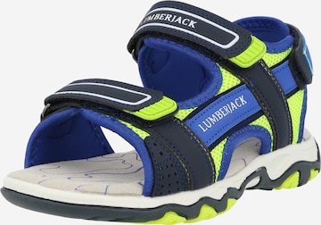 Lumberjack Sandalen 'Levi' in Blauw: voorkant