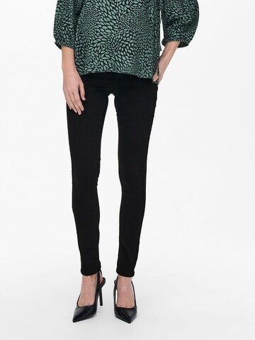 Only Maternity Skinny Jeggings 'Mama ' in Zwart: voorkant