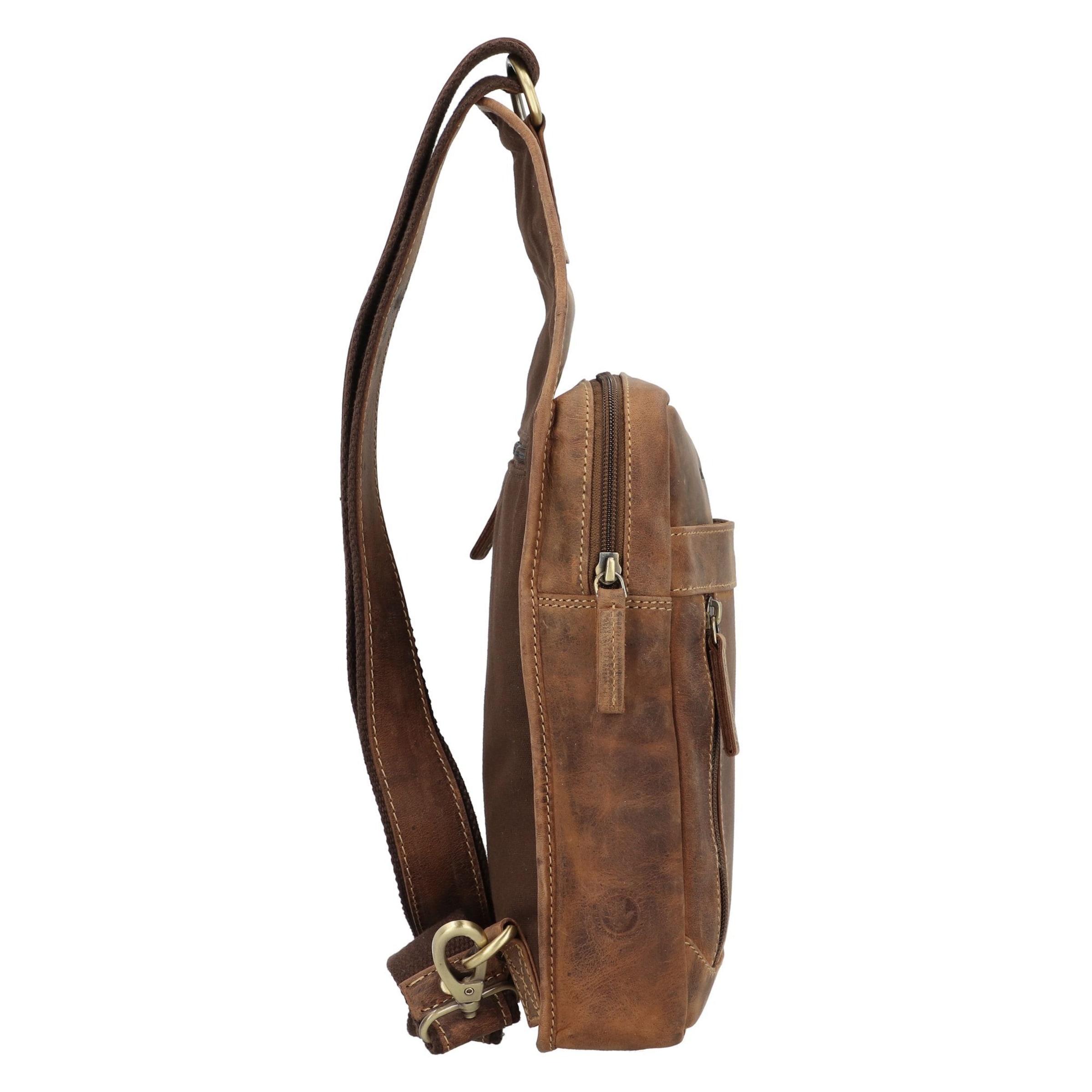 GREENBURRY Schoudertas in Bruin