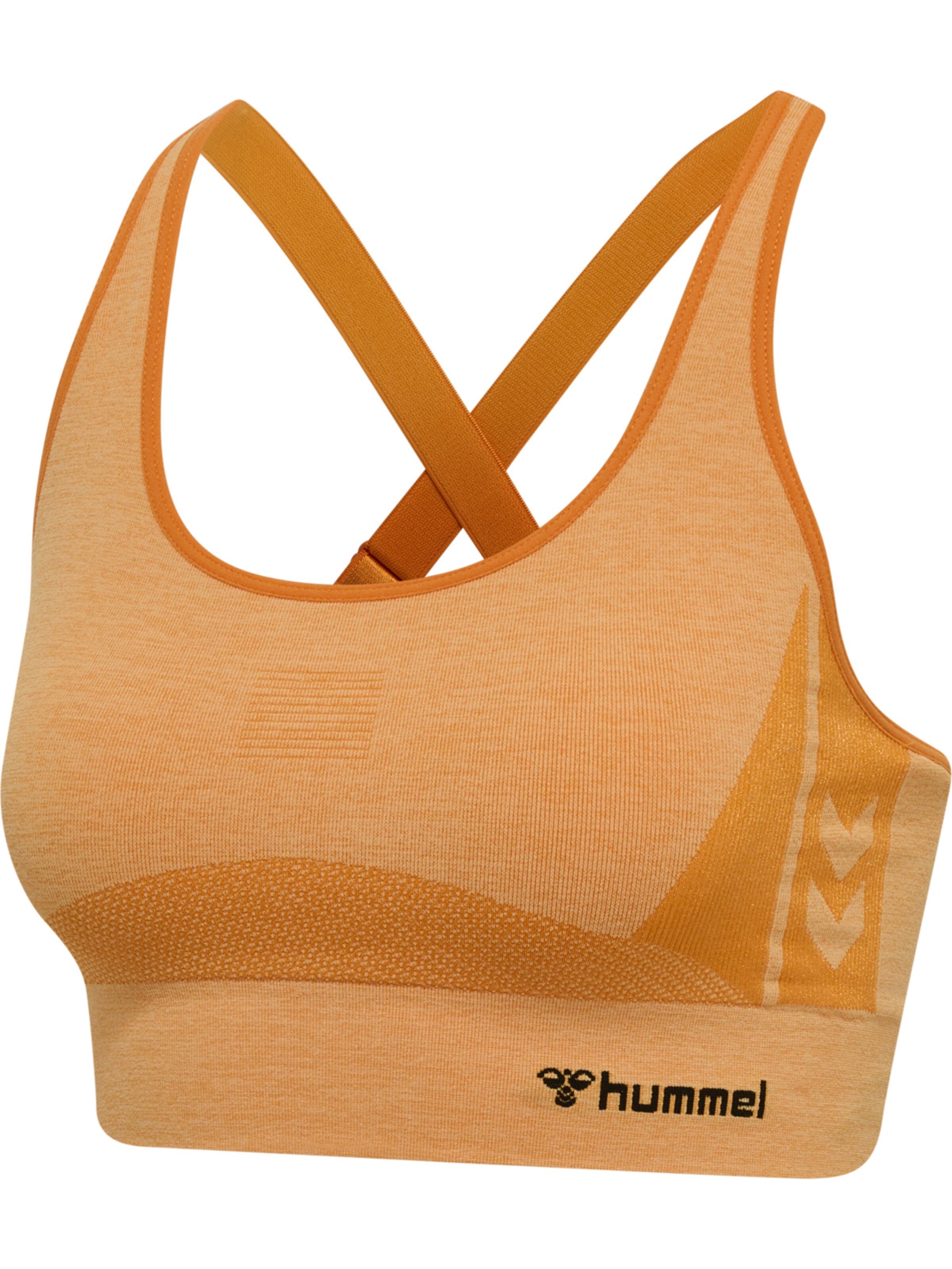 Bustino Top sportivo di Hummel in arancione
