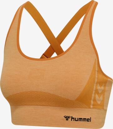 Hummel Bustier Top sportowy w kolorze pomarańczowy