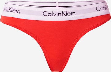 Calvin Klein Underwear Thong in Orange: front