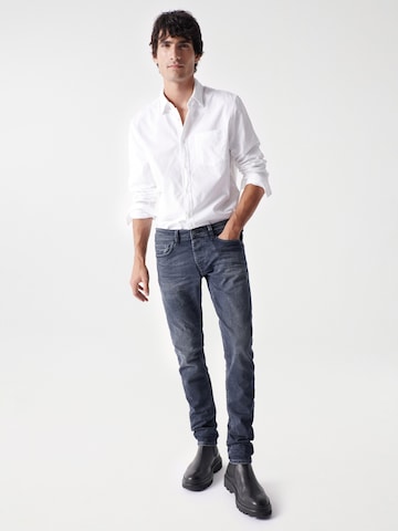 Salsa Jeans Regular fit Overhemd 'Monaco' in Wit