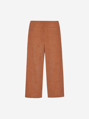 Dilvin Wide leg Broek 'Hose' in Bruin