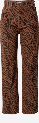 Bootcut Pantalon 'Abena' Gestuz en marron : devant