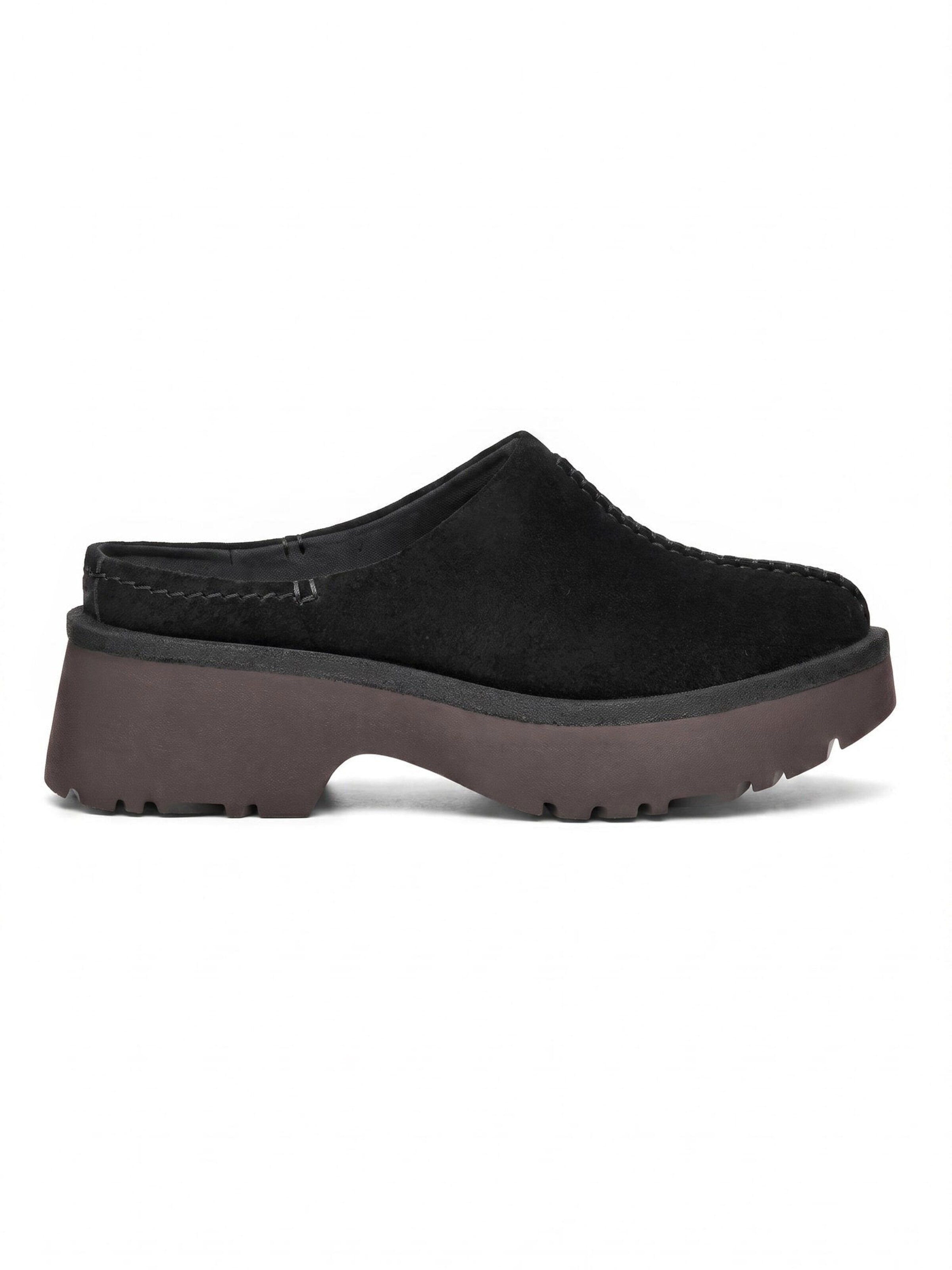 UGG Clogs 'W NEW HEIGHTS CLOG BLACK'‌‌‌‌‌‌ in Schwarz: Vorderseite