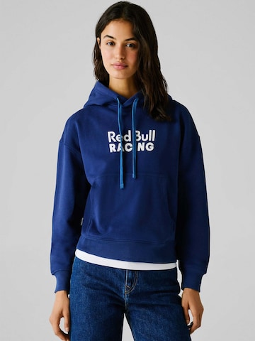 Sweat-shirt Red Bull Racing x Pepe Jeans en bleu : devant