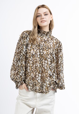 DreiMaster Vintage Blouse in Bruin: voorkant