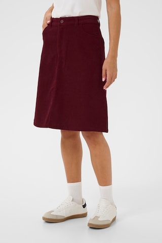 Cream Rok 'Cory' in Rood: voorkant