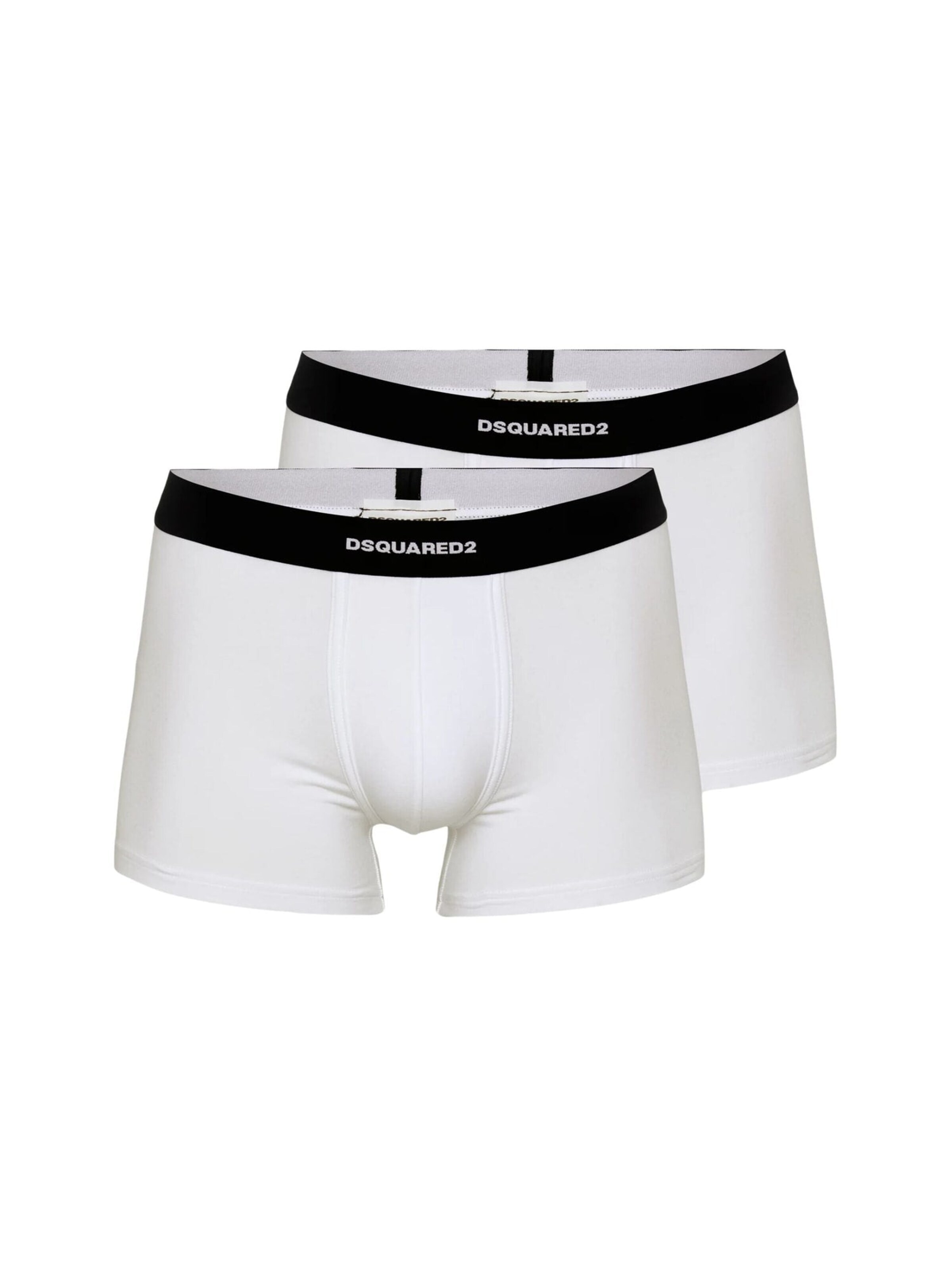 Boxer 'Pack of 2 white boxer shorts' di DSQUARED2 in bianco: frontale