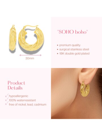 ARS-ARGENTI Ohrringe 'SOHO BOHO'‌‌‌ in Gold