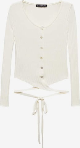 Cardigan 'Puntas' MANGO en beige : devant