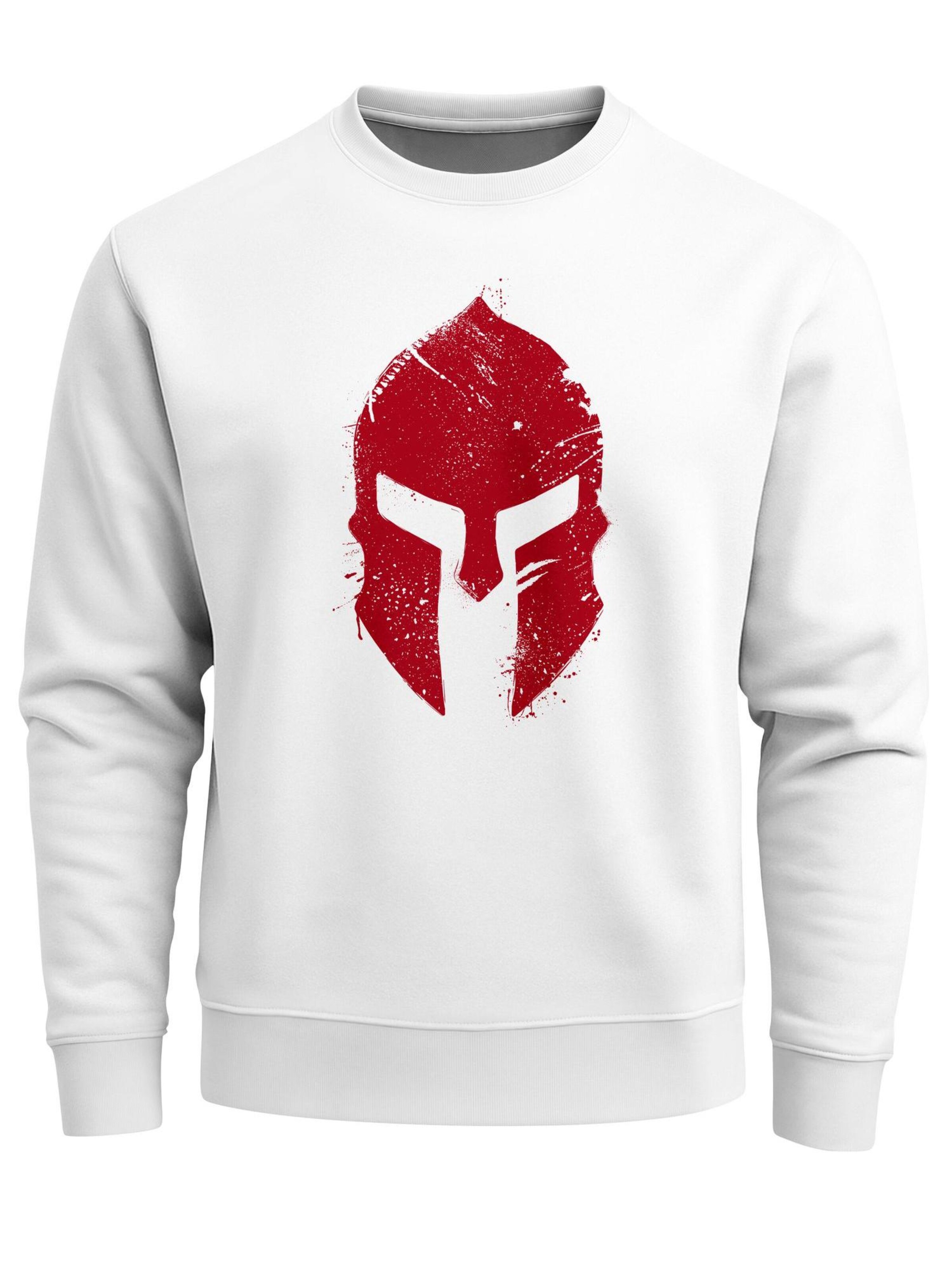 Neverless Sweatshirt 'Sparta 2'‌‌‌‌ in Weiß: Vorderseite