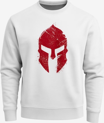 Neverless Sweatshirt 'Sparta 2' in Weiß: Vorderseite