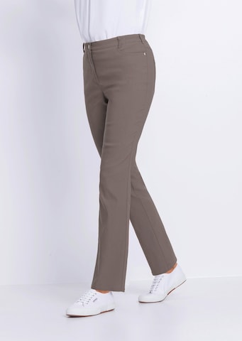 Regular Pantalon 'Carla' Goldner en gris