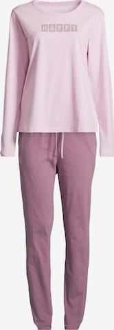 SEIDENSTICKER Pyjama 'Soft Knits' in Lila: Vorderseite