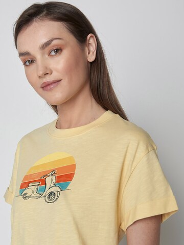 GREENBOMB Shirt 'Lifestyle Scooter' in Yellow