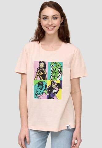 Recovered Shirt 'Pop Art Portrait' in Rood: voorkant
