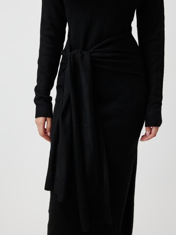 LeGer by Lena Gercke Knit dress 'Caya' in Black