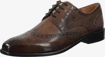 MELVIN & HAMILTON Lace-Up Shoes in Grey: front