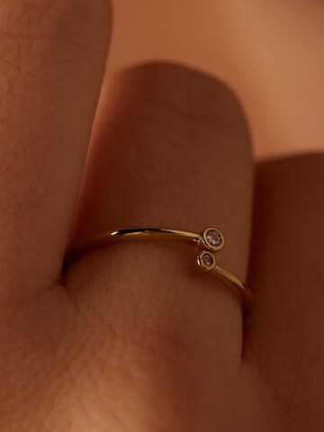 Lucardi Ring in Gold: Vorderseite