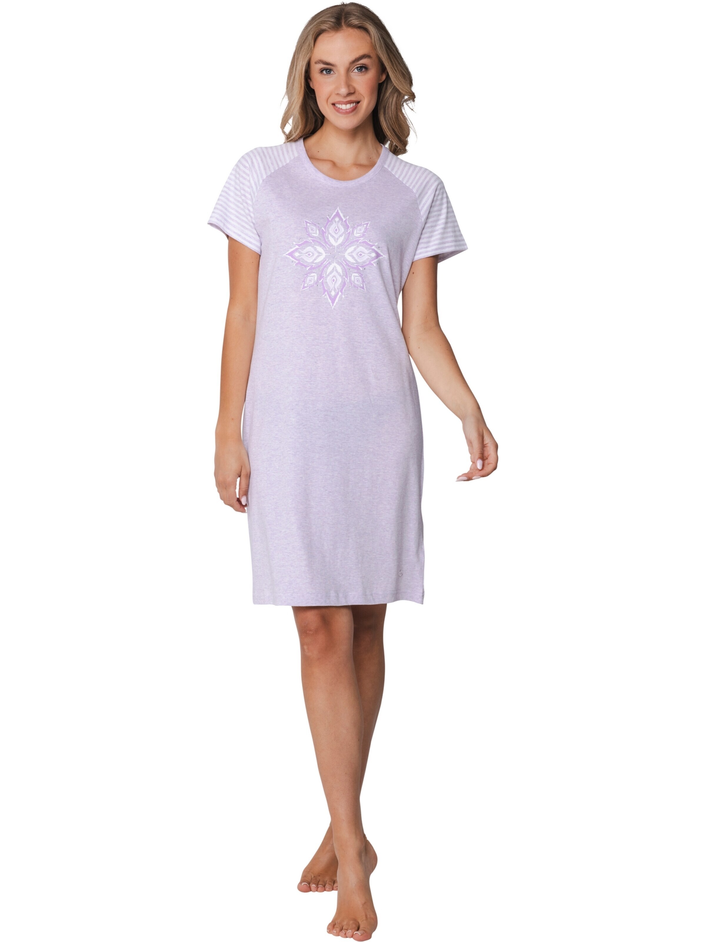 Chemise de nuit Pastunette en violet : devant