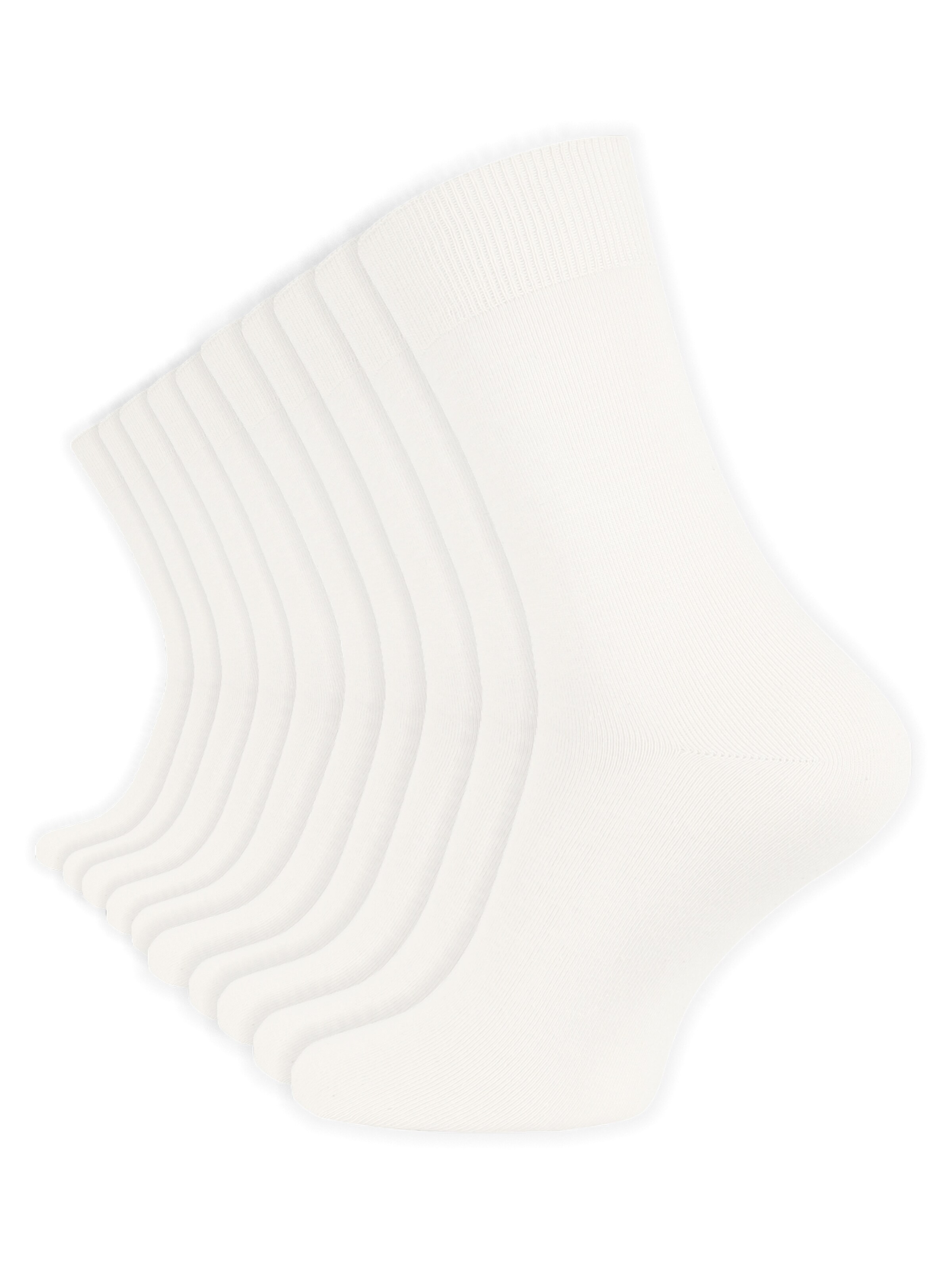Cotton Prime Socks in White: front