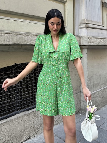 For You Moda Jurk in Groen: voorkant
