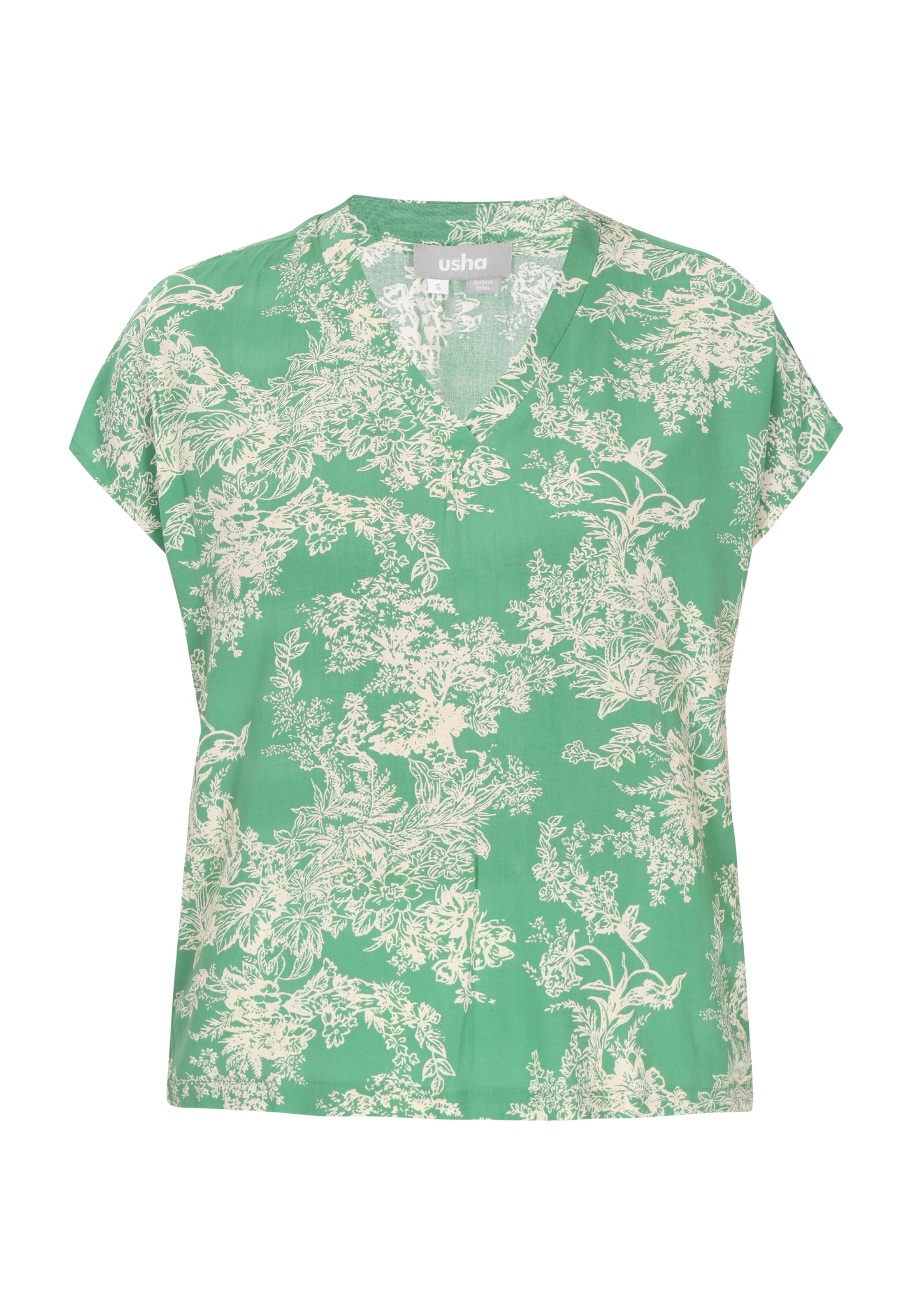 Usha Блузка в Зеленый: спереди