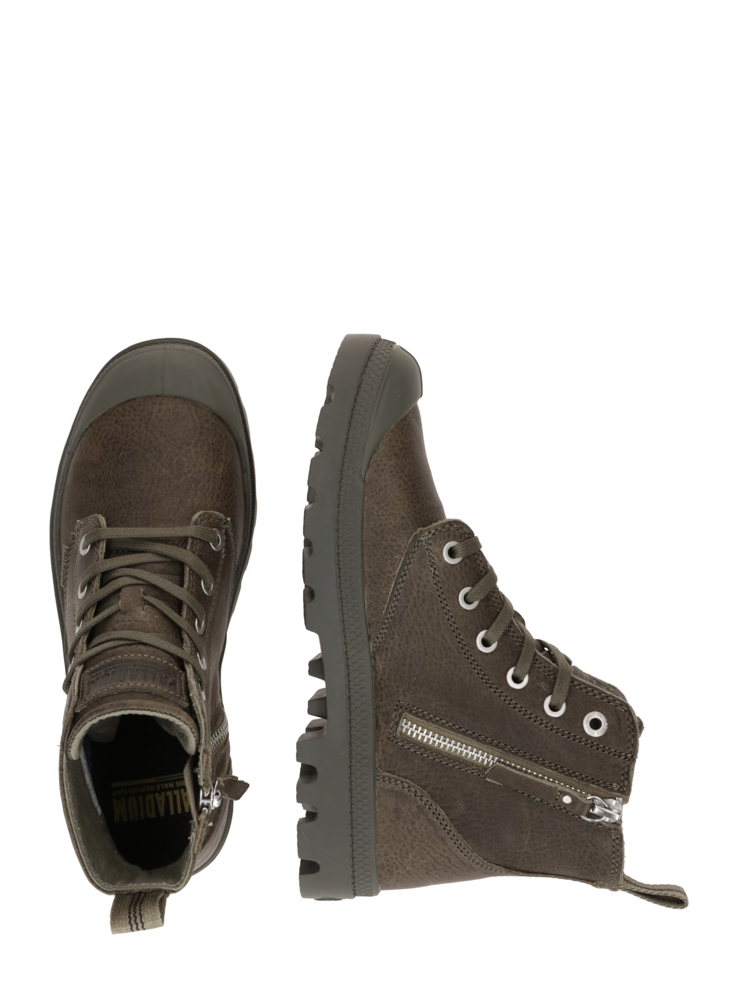 Palladium Ботинки на шнуровке в Коричневый