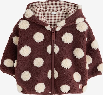 Next Fleece jacket in Brown: front