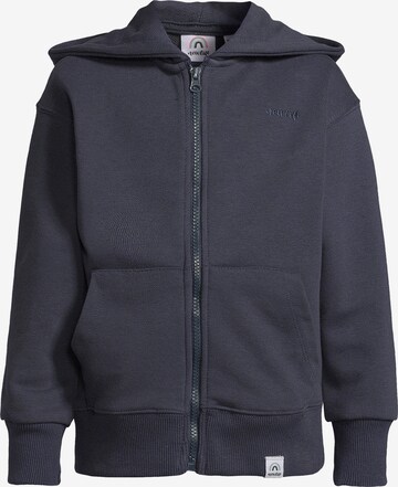 New Life Zip-Up Hoodie in Blue: front