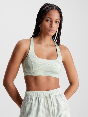 Calvin Klein Sport Bustier Sport bh in Groen: voorkant