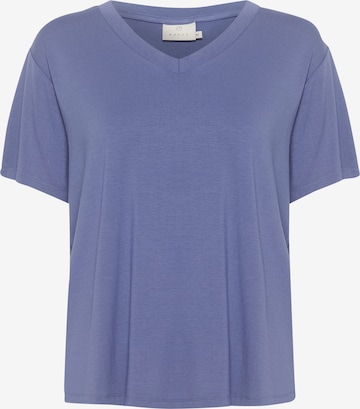 T-shirt Kaffe en bleu : devant