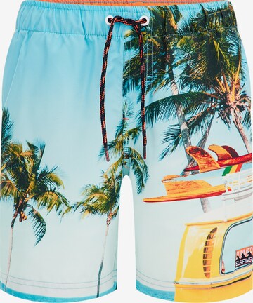 WE Fashion Board Shorts in Blue: front