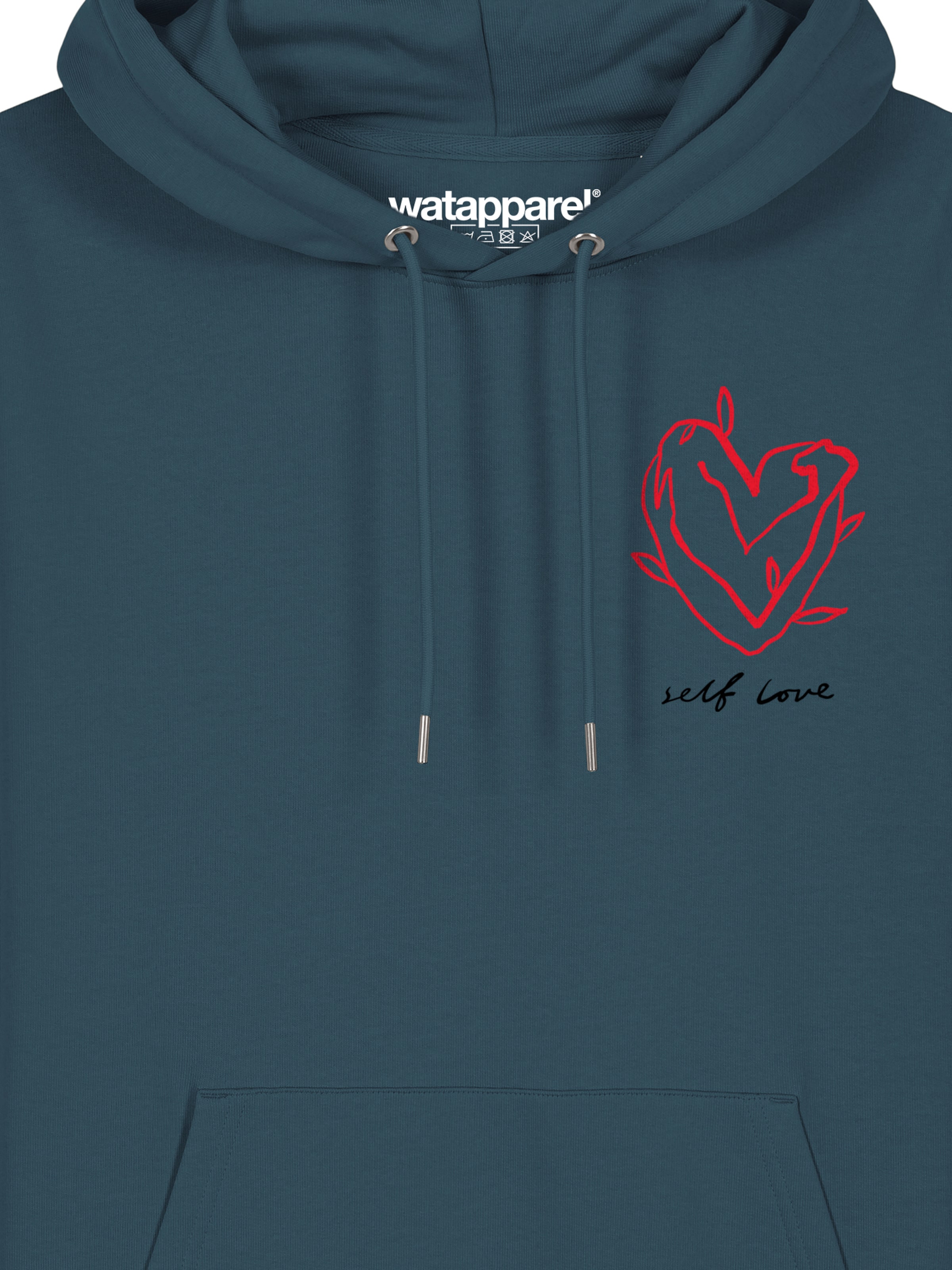 Felpa 'Self Love' di Watapparel in verde