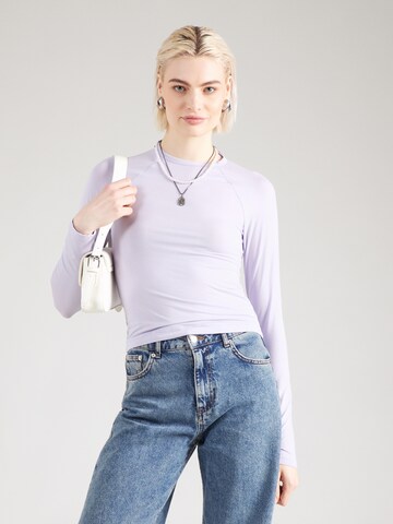 T-shirt 'Elma' WEEKDAY en violet : devant