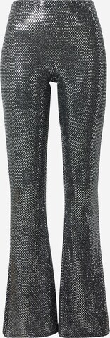Nasty Gal Flared Trousers in Black: front
