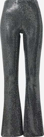 Nasty Gal Pantalon en noir / argent, Vue avec produit