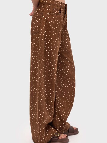 Baggy Jean 'POLKA BAGGY LOW RISE JEANS' IT'S BASIC en marron