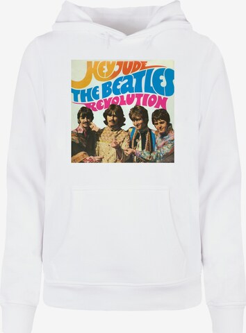 Merchcode Sweatshirt 'Beatles - Album Hey Jude' in Weiß: predná strana