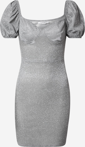 Robe GLAMOROUS en argent : devant