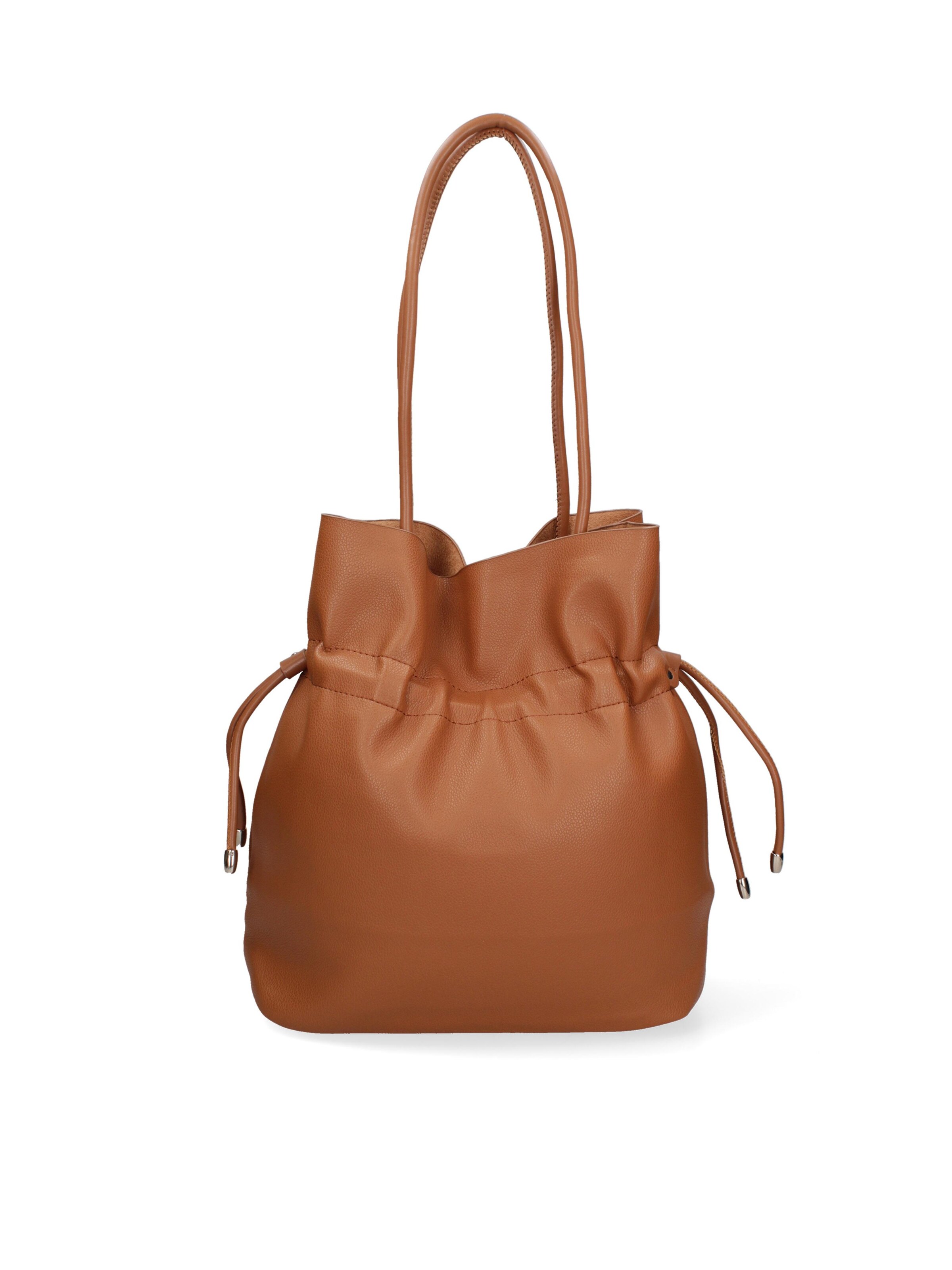 Borsa a spalla 'Borsa a Spalla Donna David Jones PVC con Zip e Manici Resina' di David Jones in beige