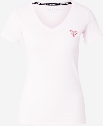 T-shirt GUESS en rose : devant