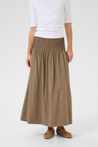 My Essential Wardrobe Skirt 'Gilda' in Brown: front