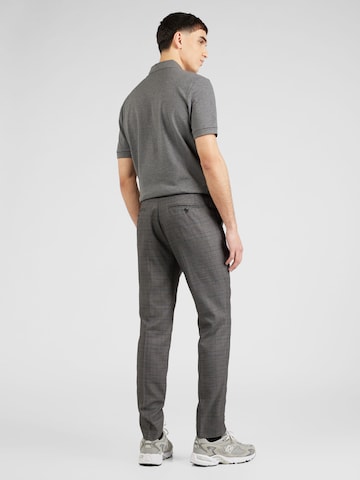 JACK & JONES Slim fit Trousers with creases 'FRANCO' in Grey