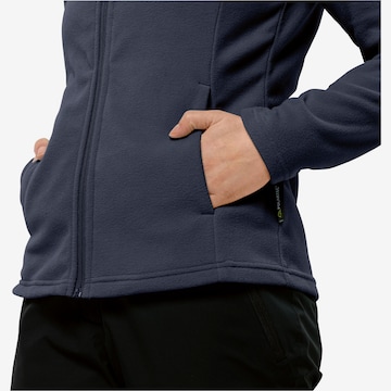 JACK WOLFSKIN Athletic Fleece Jacket 'TAUNUS' in Blue